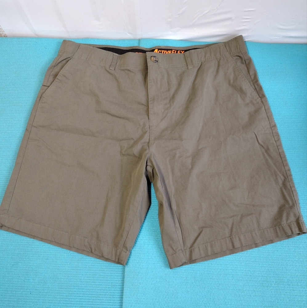 Architect Mens Active FLEX Tech Pocket Chino Shorts Olive Waistband 44